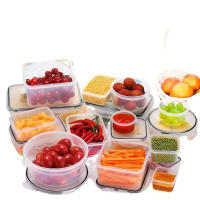 Juego De 12 Piezas De Contenedores Para Almuerzo De Cocina Caja De Alimentos Segura Para Microondas Y Nevera Manteniendo La Frescura - details 4