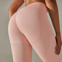 Hamidou-MALLAS DE Yoga sin costuras para mujer, ropa deportiva de entrenamiento, pantalones deportivos de cintura alta - details 22