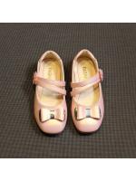Zapatos de cuero para niñas, zapatillas planas de princesa con pajarita, zapatos de flores para niñas, zapatos planos informales para niños, zapatos de tacón bajo para baile y boda, suaves - details 22