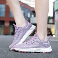 Nuevo 2025 zapatos deportivos de malla tejidos para correr en la parte superior de las mujeres precio bajo de marca - details 4