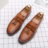 Zapatos casuales de cuero genuino para hombre, vestido de diseñador de negocios, oficina, moda con purpurina, superventas en China - details 4