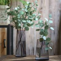 Royal Touch Ramas de eucalipto, lámina de plástico plateado, eucalipto artificial para el hogar, boda, decoración de jardín, plantas falsas - details 0