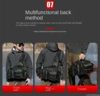 Bolso de cintura versátil para hombres, bolso de pecho, bolso cruzado de hombro para exteriores, bolso para cañas de pescar, bol - details 0