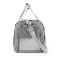 Mochila de transporte para perros suave bolsa de viaje para gatos aprobada por aerolíneas para perros pequeños salida en estilo mochila de lado suave - details 4