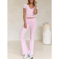 Conjunto Deportivo Casual para Mujer Primavera-Verano 2025 Camiseta de Manga Corta Pantalones Largos Conjunto de 2 Piezas - details 11