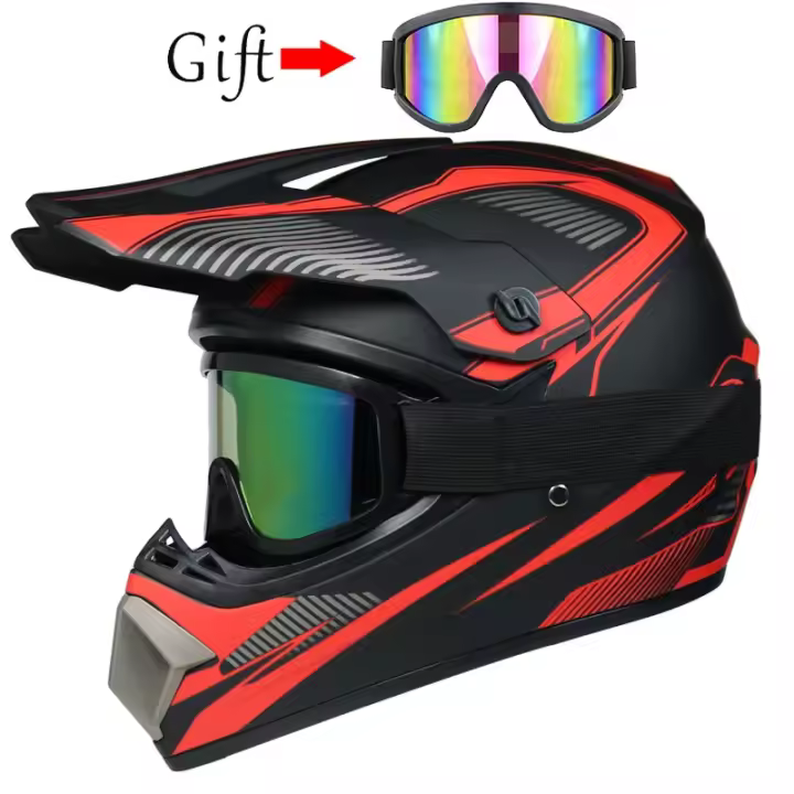 Casco todoterreno de moto para niño, accesorio de protección para motocross, AM DH - 1