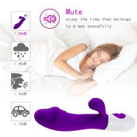 Vibrador de conejo recargable para mujer, consolador de doble vibración, masajeador de Vagina y punto G, palo AV, Juguetes sexuales de clítoris, masturbador femenino - details 8