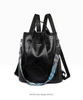 Mochila de Cuero Suave Casual para Mujeres Impermeable, Resistente al Desgaste, Antirrobo con Patrones de Parche Bolsa de Hombro Grande con Lining de Dacron - details 30