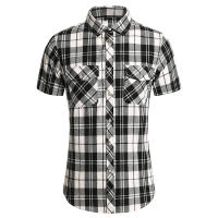 Camisa de Verano de Doble Bolsillo a Rayas Talla Grande Estilo Casual de Negocios para Hombres - details 23