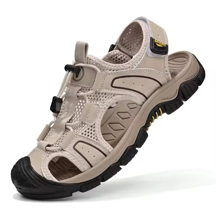 Sandalias de cuero de vaca de primera capa Tamaño grande Ideal para montañismo y ocio de verano - 1