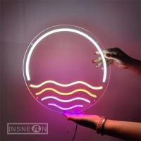 Letrero de neón de puesta de sol, luz Led para decoración de pared del dormitorio, letrero de luz de neón USB, decoración estética para sala de estar, Hotel, regalo de decoración de habitación de bebé, lámpara de mano - details 1