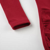 BUNO-francés Retro elegante con volantes un hombro cintura ajustada hueso de pescado envuelto vestido de cadera temperamento picante chica faldas cortas - details 17