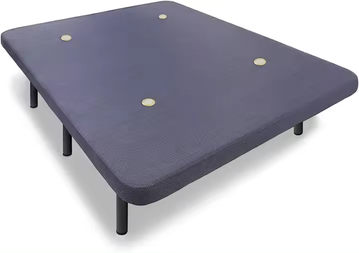 Tapizada con 5 Barras Transversales y Tejido 3D Color Gris + 7 Patas de Metal 32cm, 150x200cm - 1