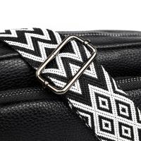 Bolso cruzado de piel auténtica para mujer, bandolera de diseñador de lujo, Color sólido, 100%, 2023 - details 15
