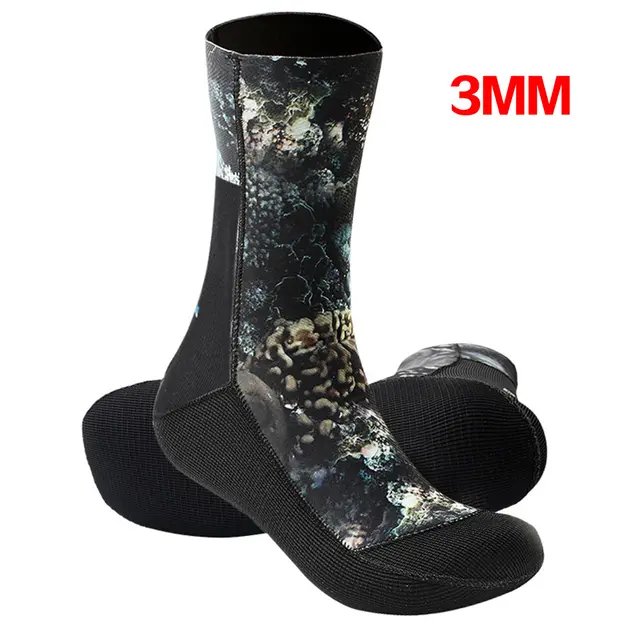 Calcetines de neopreno para buceo, medias impermeables de 3MM/5MM, antideslizantes, de camuflaje, para playa, cálidos, para natación y surf - 1