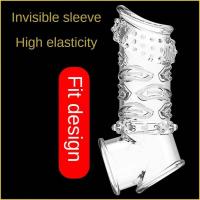 Leten-Anillo masculino con funda reutilizable para retrasar la eyaculación, extensor de erección más fuerte, masaje de próstata, Juguetes sexuales para hombres adultos - details 4