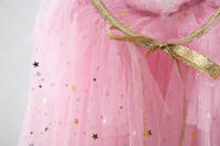 Girl Costume Children Elegant Dress Cape Kids Christmas Halloween Party Supply Girl Tulle Cloak Elsa Rapunzel Cosplay Accessory - details 6