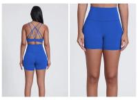 SHINBENE-pantalones cortos de cintura alta para Yoga, Shorts sexys ajustados para entrenamiento de gimnasio, 4" - details 12