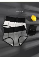 Bragas de algodón de cintura alta para mujer, ropa interior moldeadora de cuerpo, de talla grande, M-5XL, suaves, adelgazantes, 4 Uds./Set - details 6