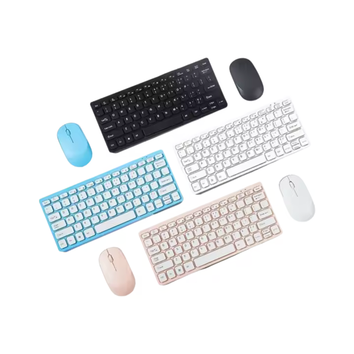 Juego combinado portátil de 2,4G, mini teclado y ratón para ordenador portátil, Mac, escritorio, TV, inteligente, PS4 - 1