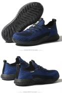 Zapatos de seguridad transpirables para hombre, botas de trabajo con puntera de acero, zapatos de seguridad indestructibles a prueba de pinchazos, zapatillas ligeras y cómodas - details 16