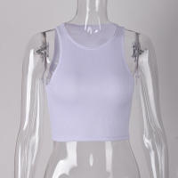 Chaleco deportivo para mujer Camisetas sin mangas cortas informales - details 8