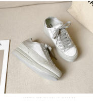 Nuevos zapatos de muffin que aumentan la altura interior zapatos de satén de estilo español zapatos individuales de nicho - details 25