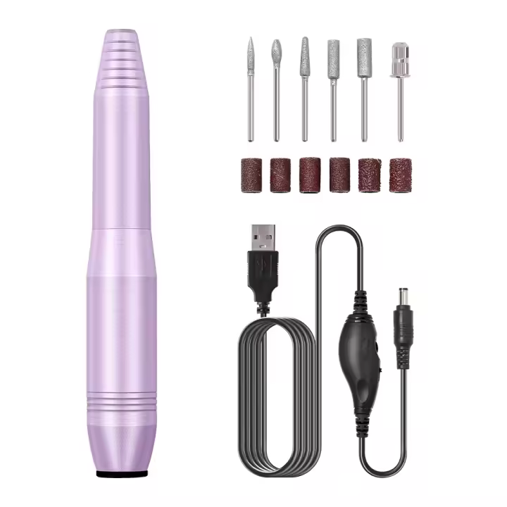 Lijadora de uñas eléctrica de Metal de alta potencia, removedor de esmalte de Gel, Herramientas Portátiles, taladro de uñas, cortador de fresado para manicura - 1