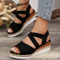 Sandalias de tacón de cuña de verano para mujer - details 1