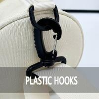 Bolsa de gimnasio cilíndrica de un hombro para mujer, bolso cruzado de nailon de Color sólido, gran capacidad, impermeable, bolsa de almacenamiento para Fitness y Yoga, deportes - details 12