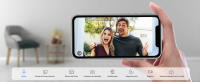 < Fuente de alimentación incorporada >TMEZON Videoportero Wifi Sistema de intercomunicación,Monitor 1080P 7 zoll y timbre con cable para 1 familia, tecnología de 4 cables,Desbloqueo Remoto,visión Nocturna, instantánea/grabación,Tuya Smart - details 2