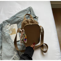 Bolso de teléfono móvil casual y simple de doble capa, bolso de mensajero, nueva moda y versátil para mujer 2025 y bolso pequeño ligero de color sólido - details 20