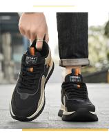 Zapatos Deportivos de Malla de Cuero Versátiles para Hombres 2025 Ligeros, Antideslizantes, Absorbentes de Golpes para Correr - details 1