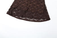 BUNO-Sexy vestido de encaje marrón con tirantes para mujer, vestidos elegantes lisos ajustados con envoltura en el pecho, vestidos de fiesta de noche para mujer, Club de graduación 2025 - details 23