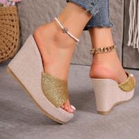 zapatos de zapatilla de tacón de cuña de verano para mujer - details 3