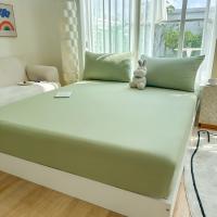 Sombrero de cama completamente envuelto, sábanas gruesas, algodón de lavado universal, juego de tres piezas, cuatro estaciones - details 0