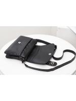 Bolso De Hombro Para Mujer Yogodlns Negro De Cuero Con Estilo Vintage Y Cráneos De Moda Con Hebels Bolso De Mano Cool - details 30