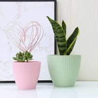 Macetas de cerámica de colores modernas para vivero de jardín, macetas de plástico para plantas de interior - details 1