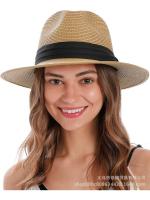 Sombrero de Paja Sombrero de copa con sombra de protección solar al aire libre para hombres Sombrero de Panamá Sombrero plegable británico - details 5