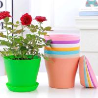 ETA color caramelo con bandeja, planta jugosa ETA, escritorio de oficina, balcón, decoración de jardín, ETROS de plástico - details 1