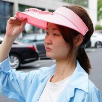 Sombrero De Béisbol Para Mujer Con Ventilador Solar De Verano Protección Total Pico Grande Y Cima Vacia Sombrero Fresco Y Secado Rápido Para Playa - details 12