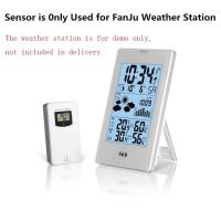 Higrómetro digital con sensor inalámbrico, termómetro electrónico para Estación Meteorológica Fanju, 433,92 MHz - details 5