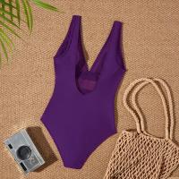 Traje de Baño de Una Pieza Bajo la Espalda 2025 Traje de Baño Sexy con Cuello en V - details 19