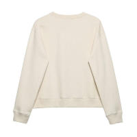 - Otoño nuevo estilo de moda casual para mujer simple y versátil estampado chica cuello redondo manga larga sudadera con capucha - details 1