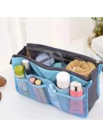 Bolsa de Maquillaje de Gran Capacidad Portátil, Doble Cremallera, Múltiples Bolsillos para Cosméticos de Viaje - details 8