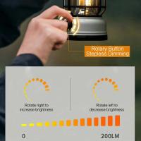 Linterna de caballo Retro recargable, luz LED multifuncional para acampar al aire libre, iluminación de tienda de viaje al aire libre, Luz Portátil - details 4