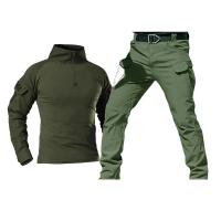 Uniformes tácticos IL uniforme de caza conjunto de camisa táctica camuflaje Airsoft ropa senderismo traje táctico Multicam negro - details 2