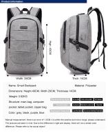 Mochila con contraseña de gran capacidad para hombre, mochila para ordenador de 15,6 pulgadas, se puede conectar a la interfaz USB para cargar - details 0