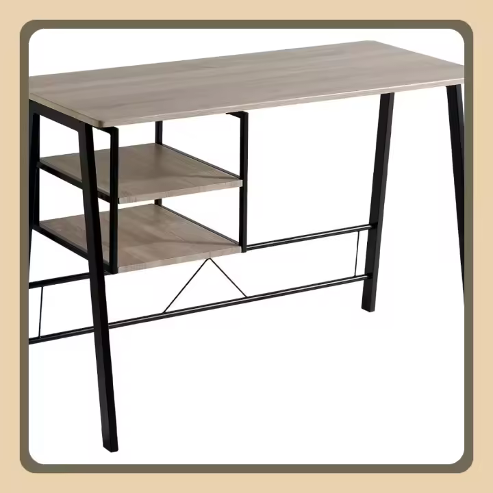 Mesa Escritorio - 2 Cajoneras Escritorio, Escritorio Ordenador, Mesa Oficina, Escritorio Vintage, Escritorio Juvenil, Mesa Estudio, Mesa Habitacion Juvenil, Modelo Andea, 120x52x76,5 cm - 1