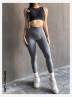 Mallas deportivas para mujer, pantalones largos elásticos, Moving Peach - details 13
